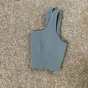 OQQ workout sports bra - blue